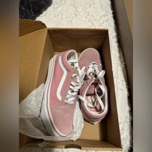 Old Skool Vans Pink/White